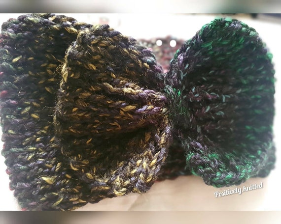 Cute Bow Headband, Pretied Head Wrap, Hand Knitted Ear  display picture 2