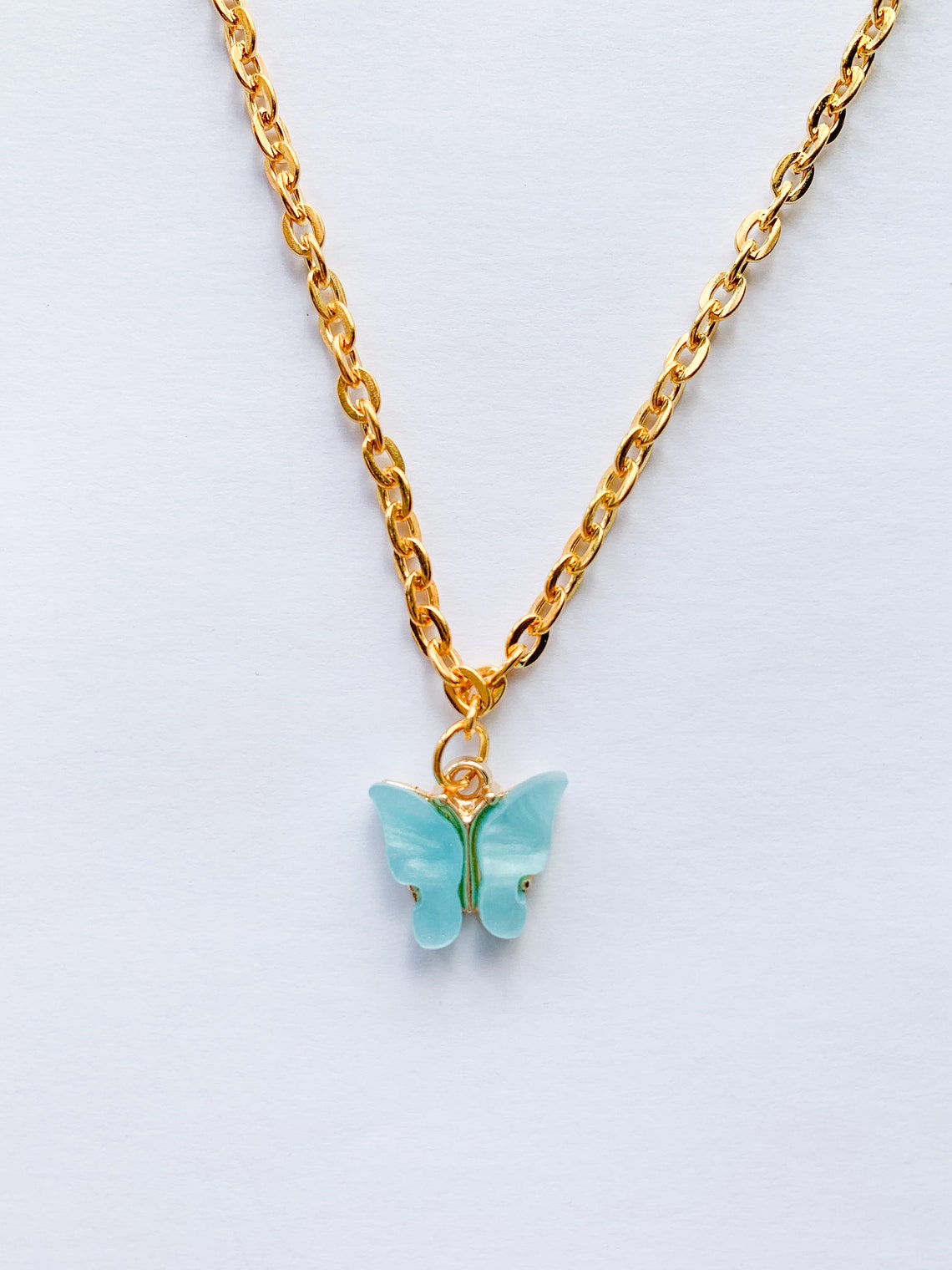Trendy Aesthetic Butterfly Necklace Dainty Cute Accessories Etsy