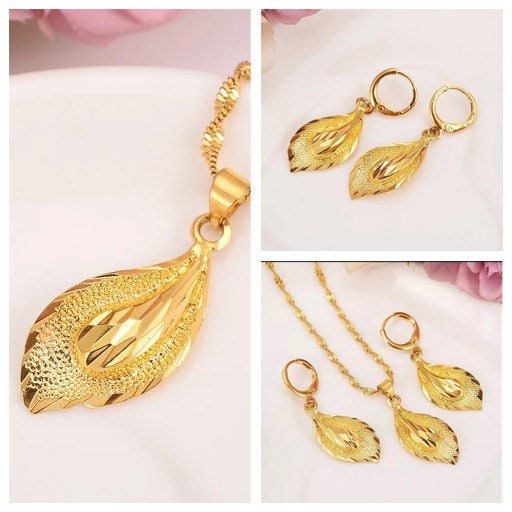 24k Gold Jewelry Set Dubai Gold Jewelry Set Jewelry Set for Etsy