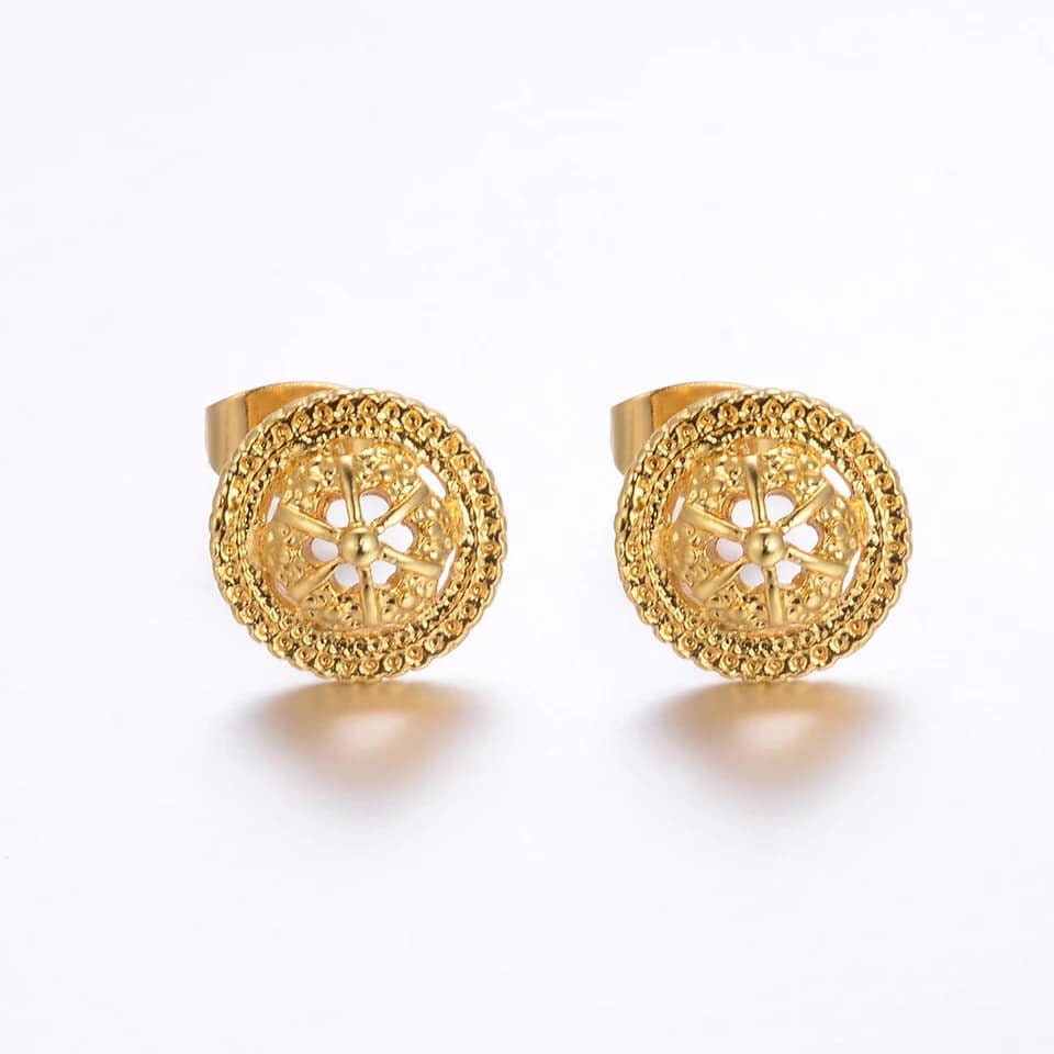 Gold Stud Earrings Stud Earrings 18K Gold Stud Earrings Etsy