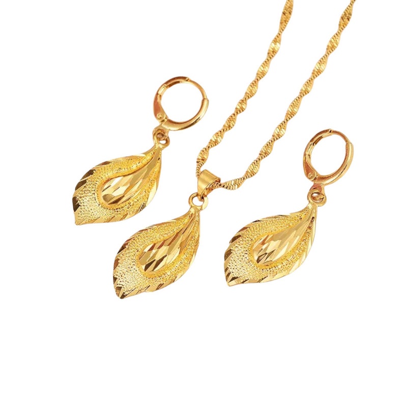 24k Gold Jewelry Set Dubai Gold Jewelry Set Jewelry Set for Etsy