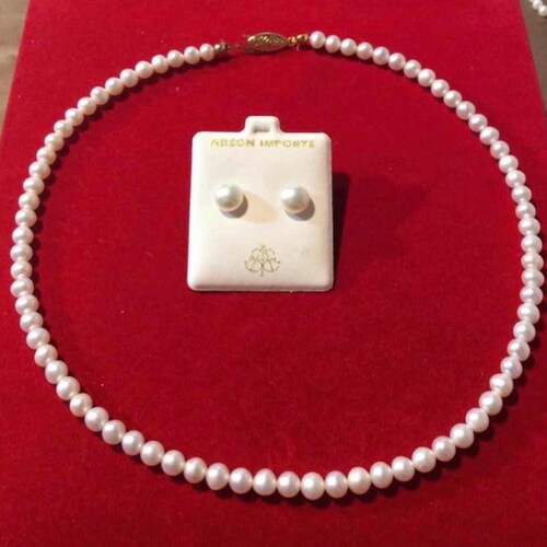 Freshwater Pearls 6mm Pearl Necklace 