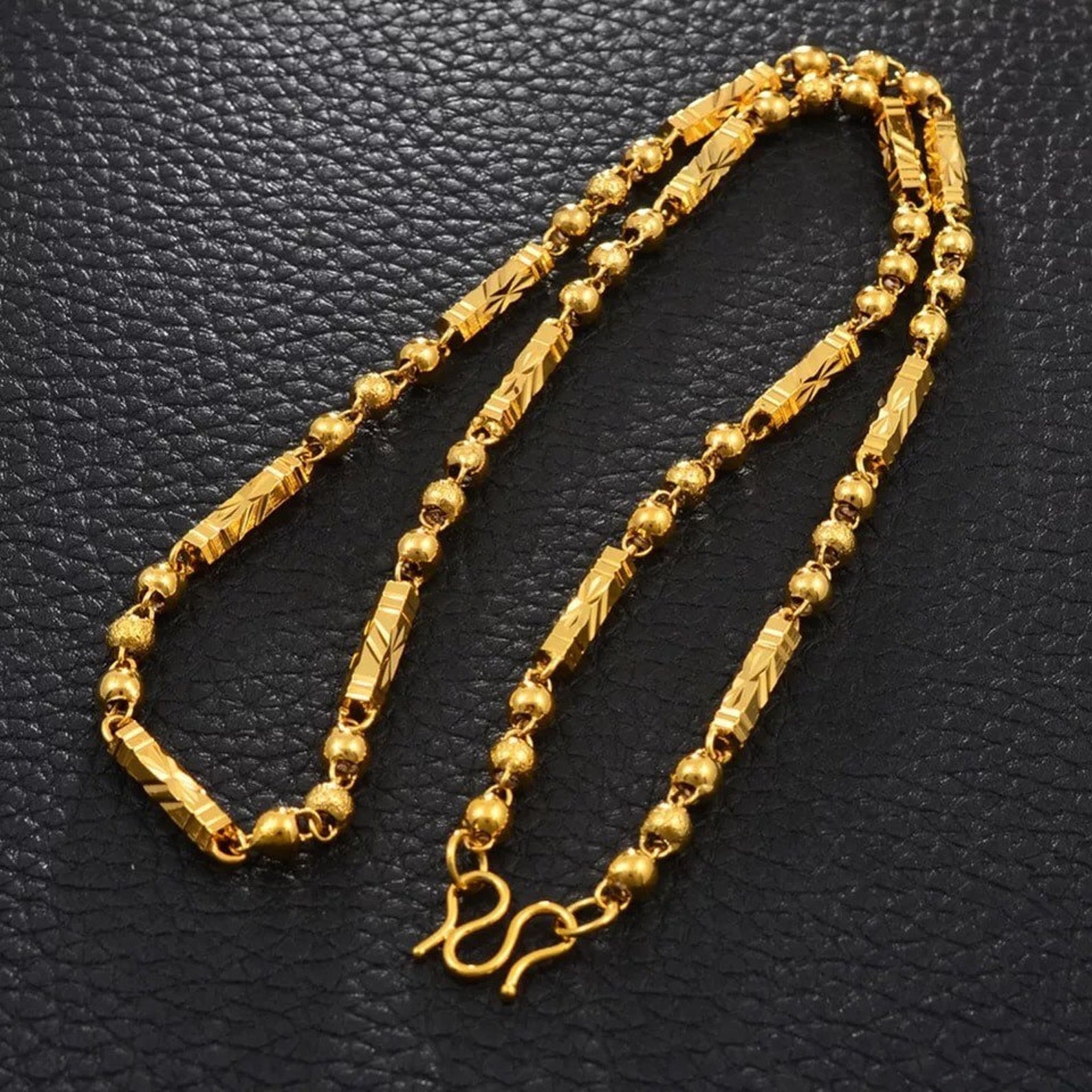 Dainty Gold chain 24K Gold Chain Wedding Chain for Women Etsy