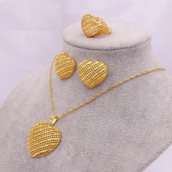 Dubai Gold Jewelry Set 24K Gold Set 