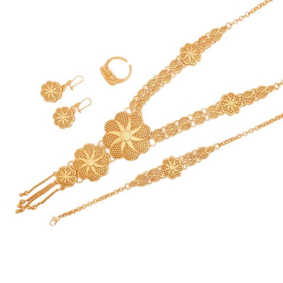 Dubai Gold Jewelry Set African 