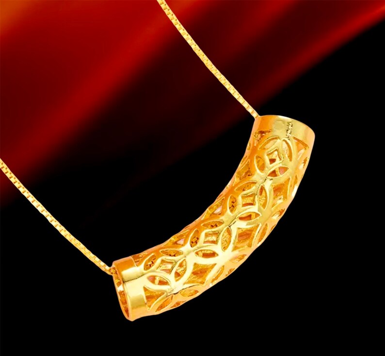 Gold Necklace Gold Filled Necklace 24K Gold Filled Necklace Etsy