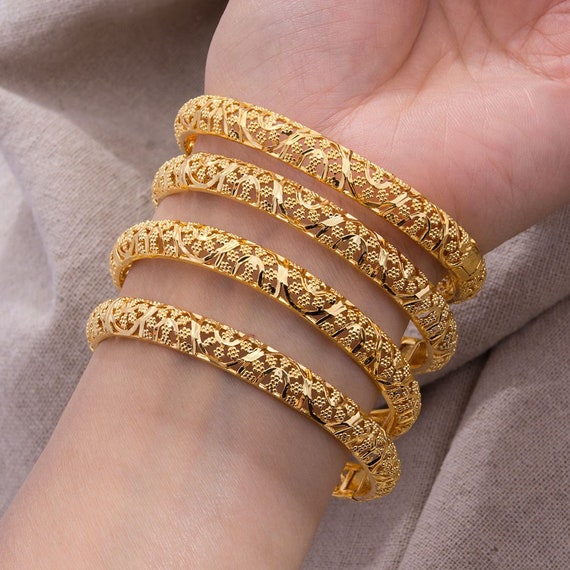 Dubai Gold Bangles Gold Bangles For Women/Girls Gold Bangles Etsy