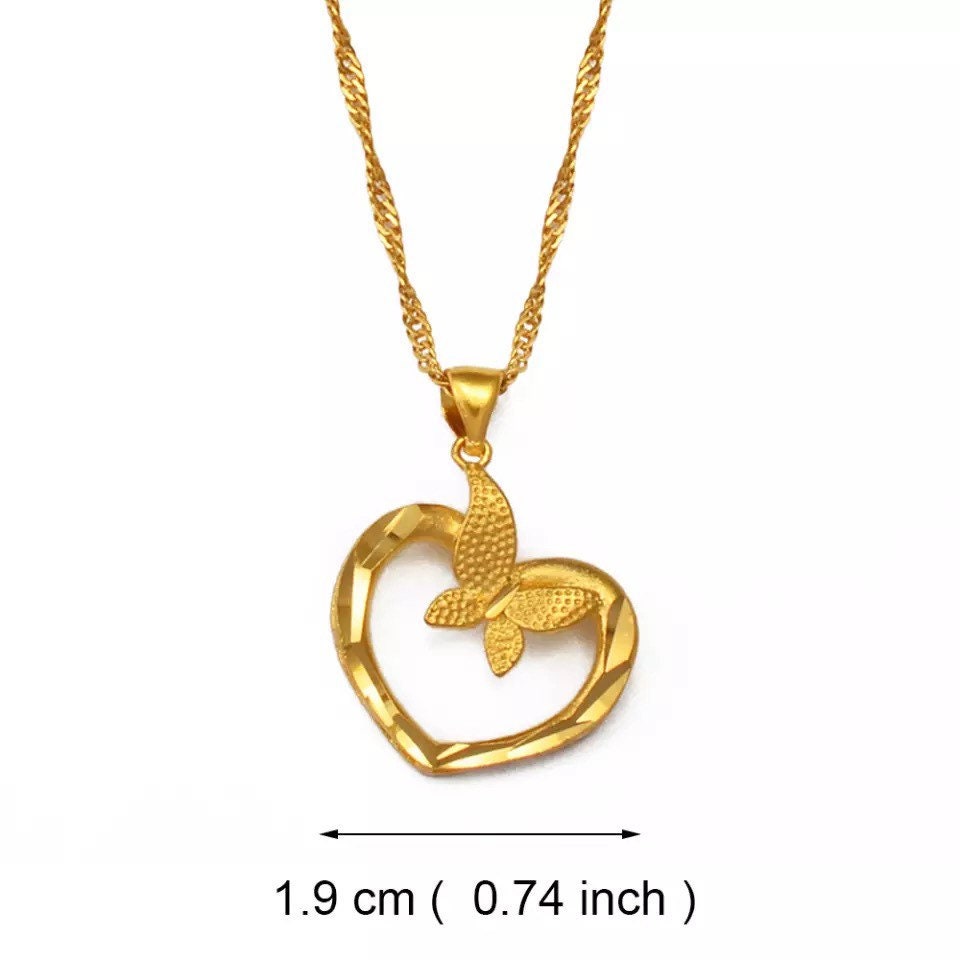 Gold Necklace Dubai Gold Necklace for Women 24K Gold Plated Etsy