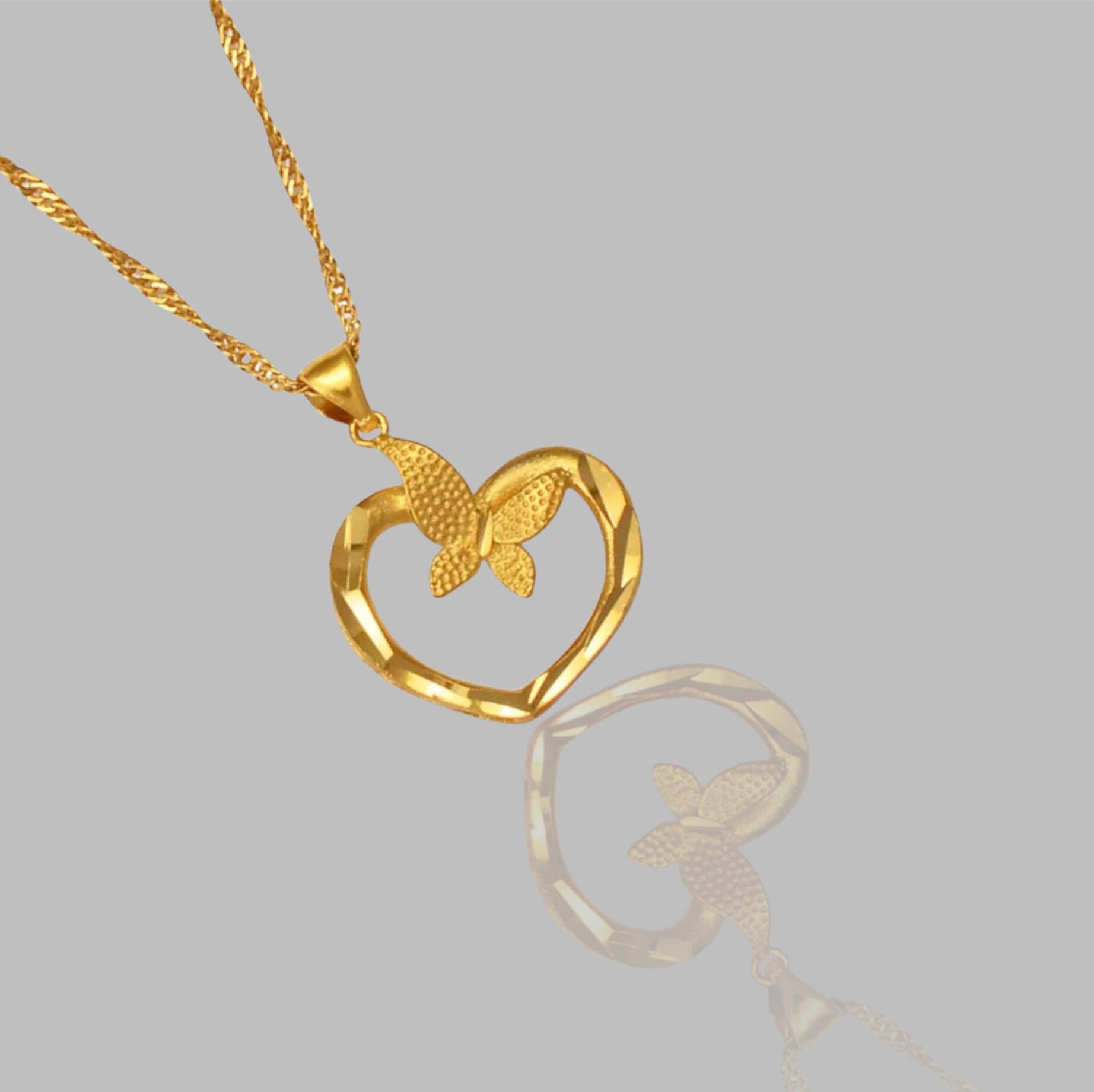 Gold Necklace Dubai Gold Necklace for Women 24K Gold Plated Etsy