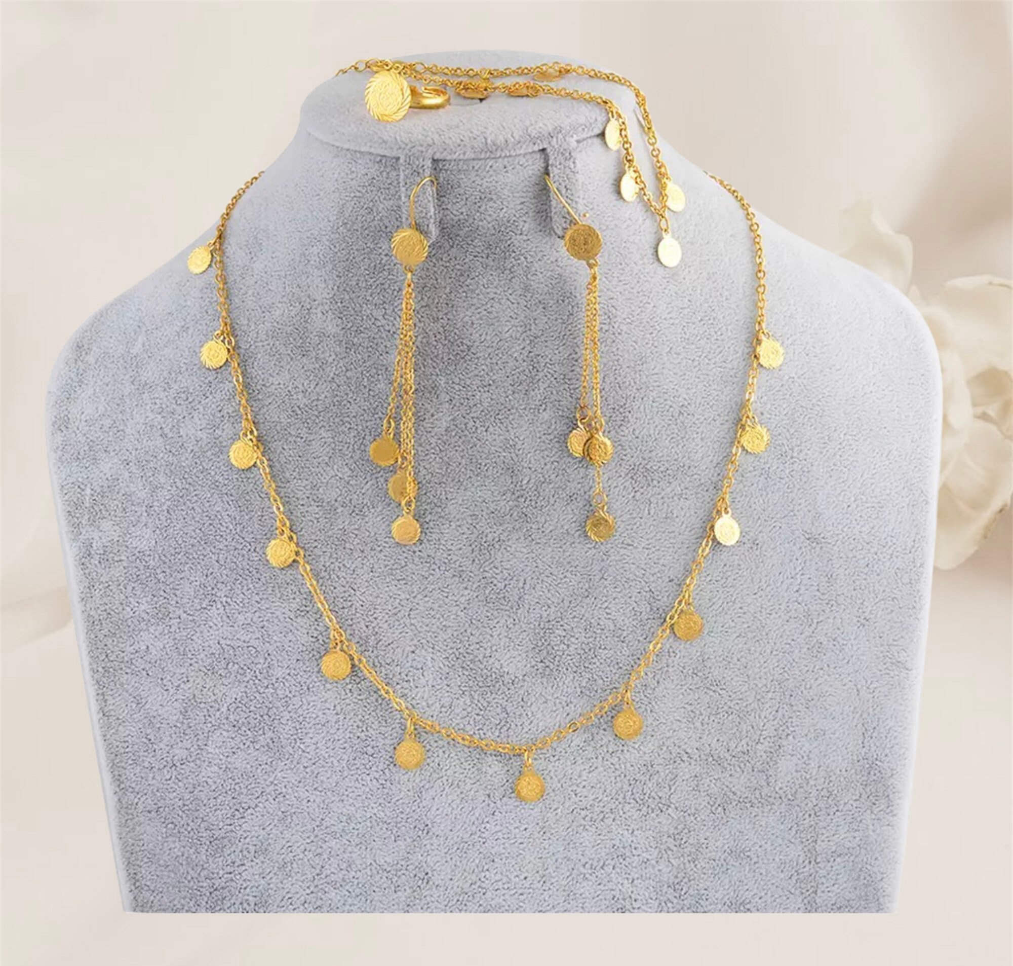 24k Gold Plated Coin Set Coin Jewelry 