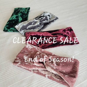 CLEARANCE SALE! Simple twist top turban headband,  soft stretchy knit headbands for women, various  print twisted headbands - limited time!