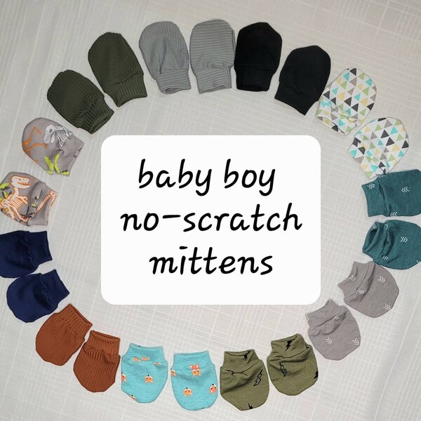 Baby Boy Mittens Etsy