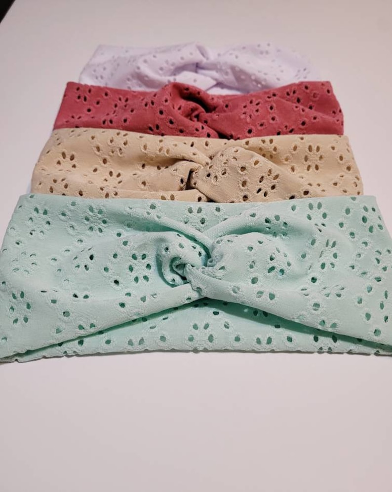 ÖGONHÅLL - Twist top turban mjuka och stretchiga hårband - pastellfärgade - damhårband - superstretchiga - begränsad tid! bild 3