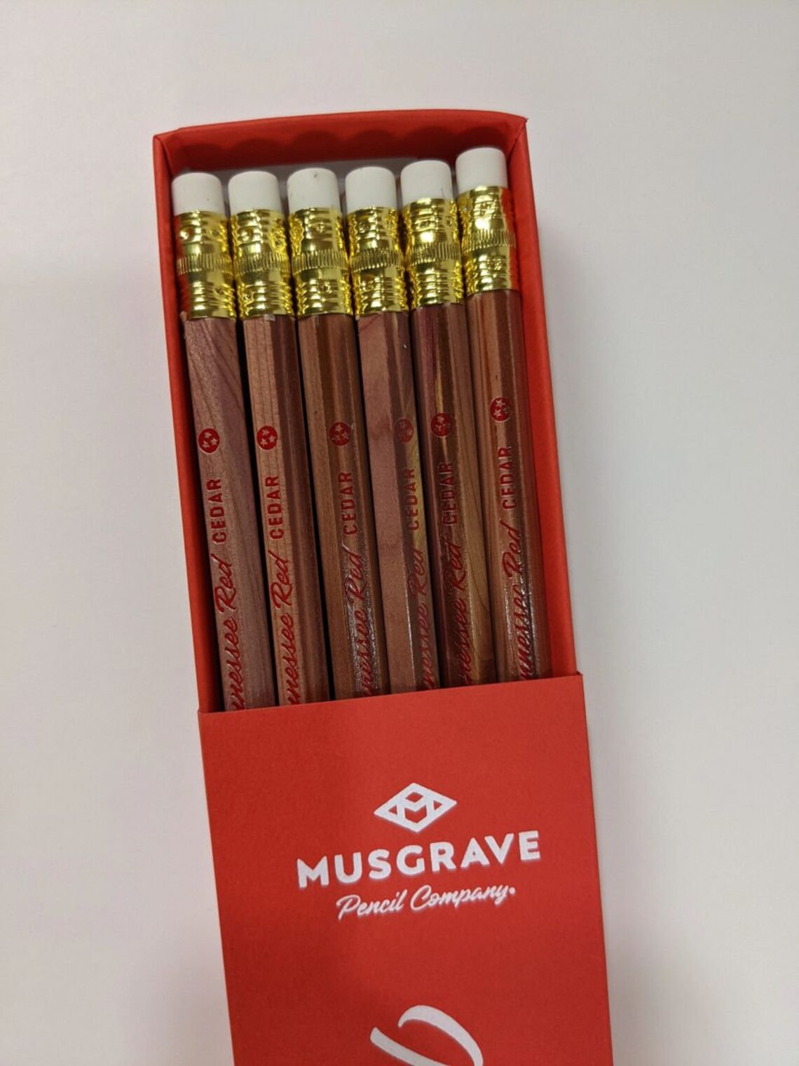 Tennessee Red Cedar Pencil 12 Pack by Musgrave PencilsMade In Etsy