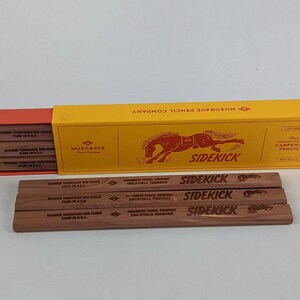 Sidekick Cedar Carpenters Pencil, 3 Pack, by Musgrave Pencils, Made In The USA!