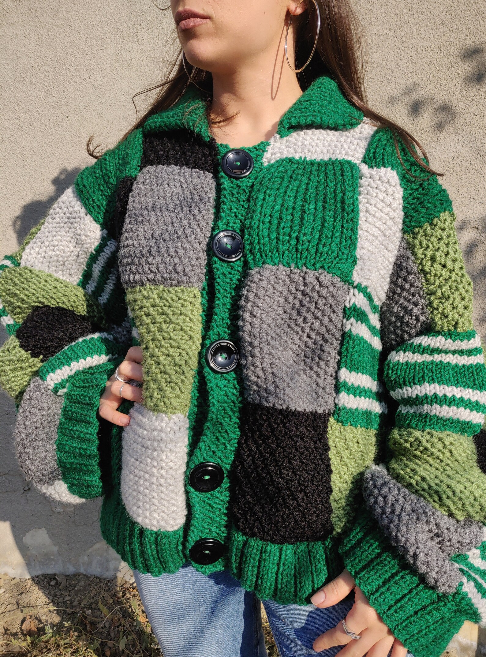 Harry Styles Cardigan Green Etsy