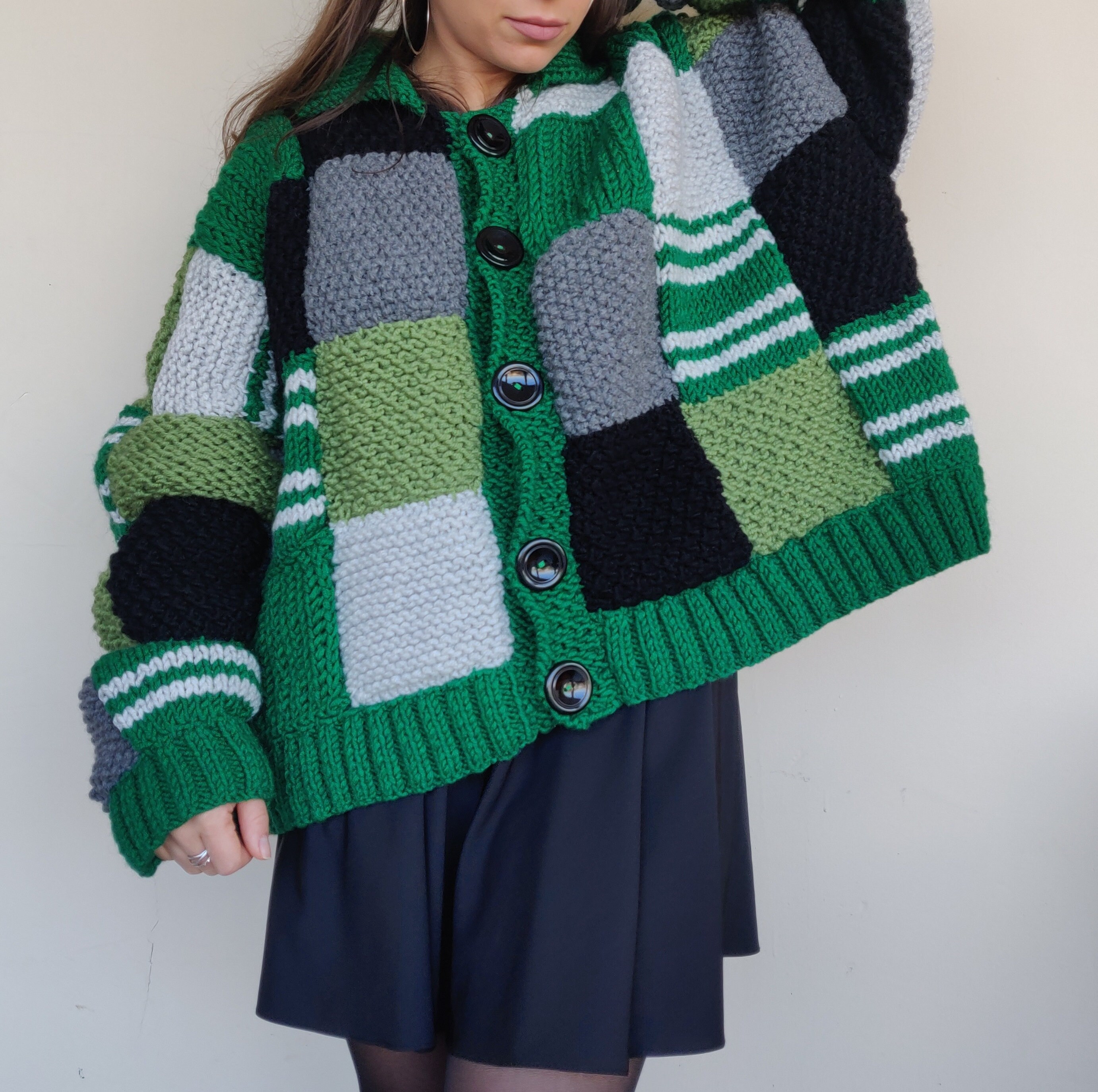 Harry Styles Cardigan Green Etsy