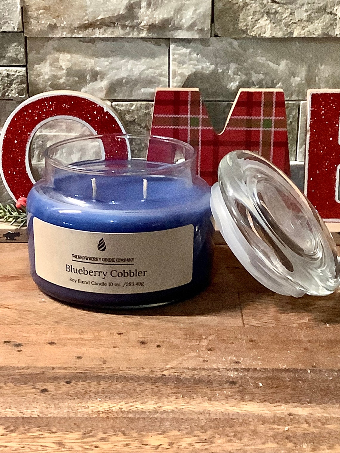 Blueberry Cobbler Soy Blend Candle 10 oz. Etsy