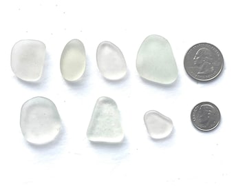 White, sea glass, pieces, flawless, semi flawless or, craft