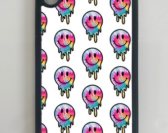 dripping smiley faces phone case