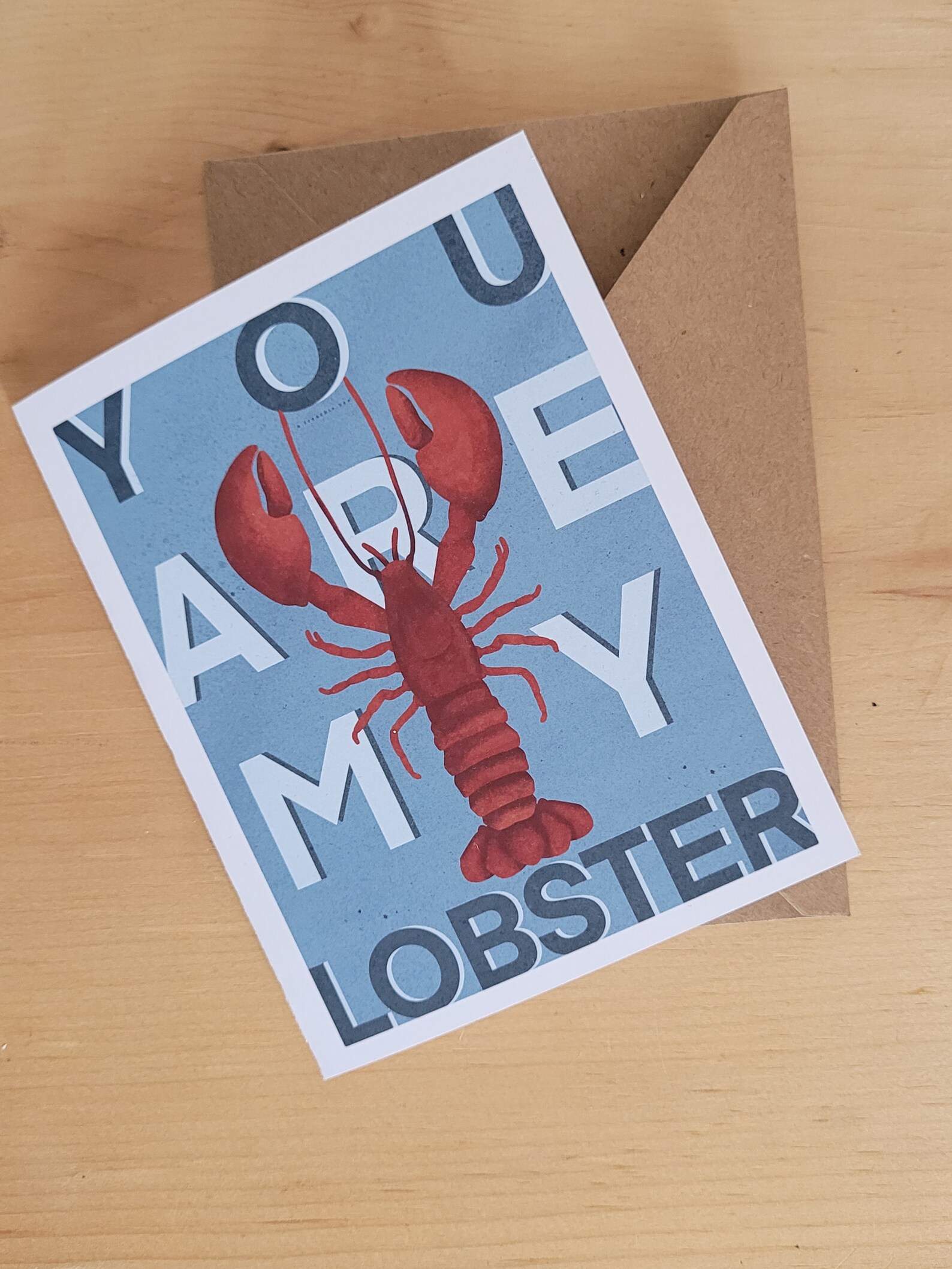 MY LOBSTER you are my lobster cards Greeting card Etsy