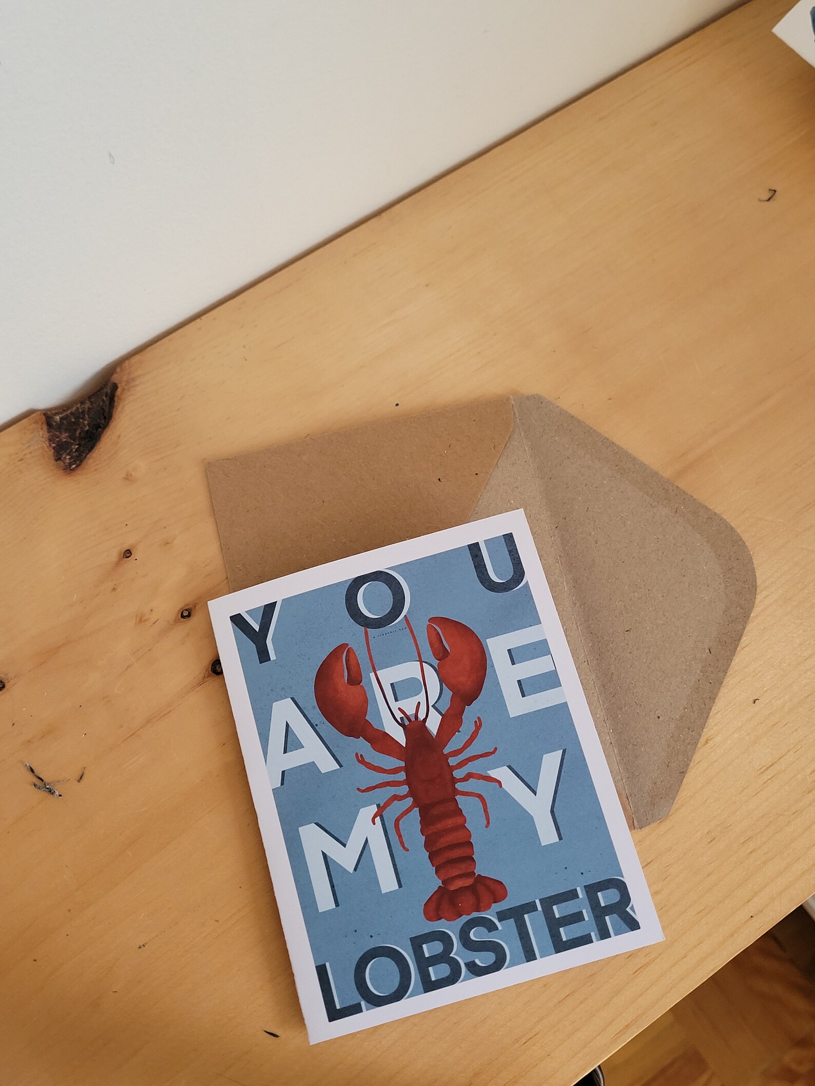 MY LOBSTER you are my lobster cards Greeting card Etsy
