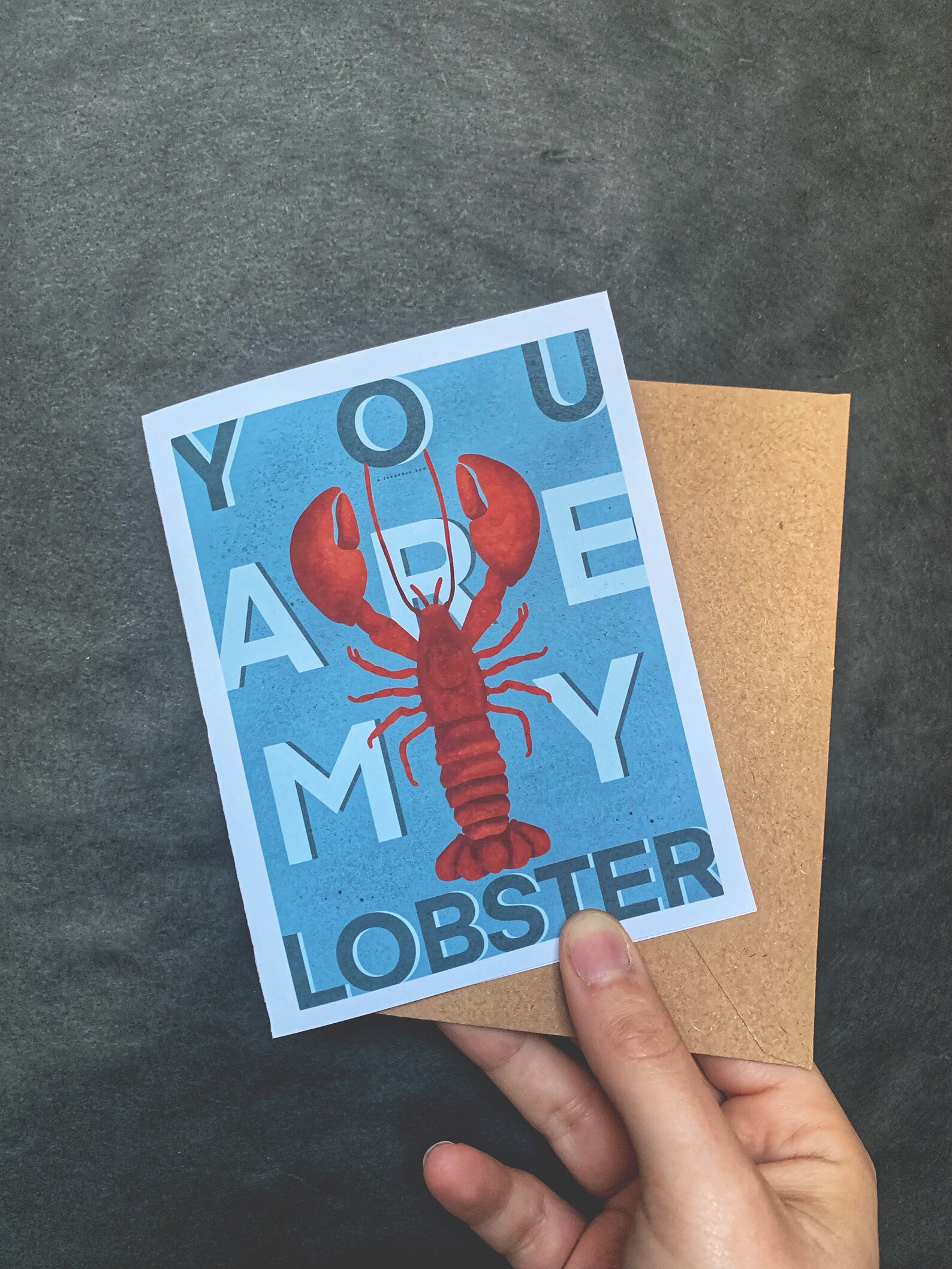 MY LOBSTER you are my lobster cards Greeting card Etsy