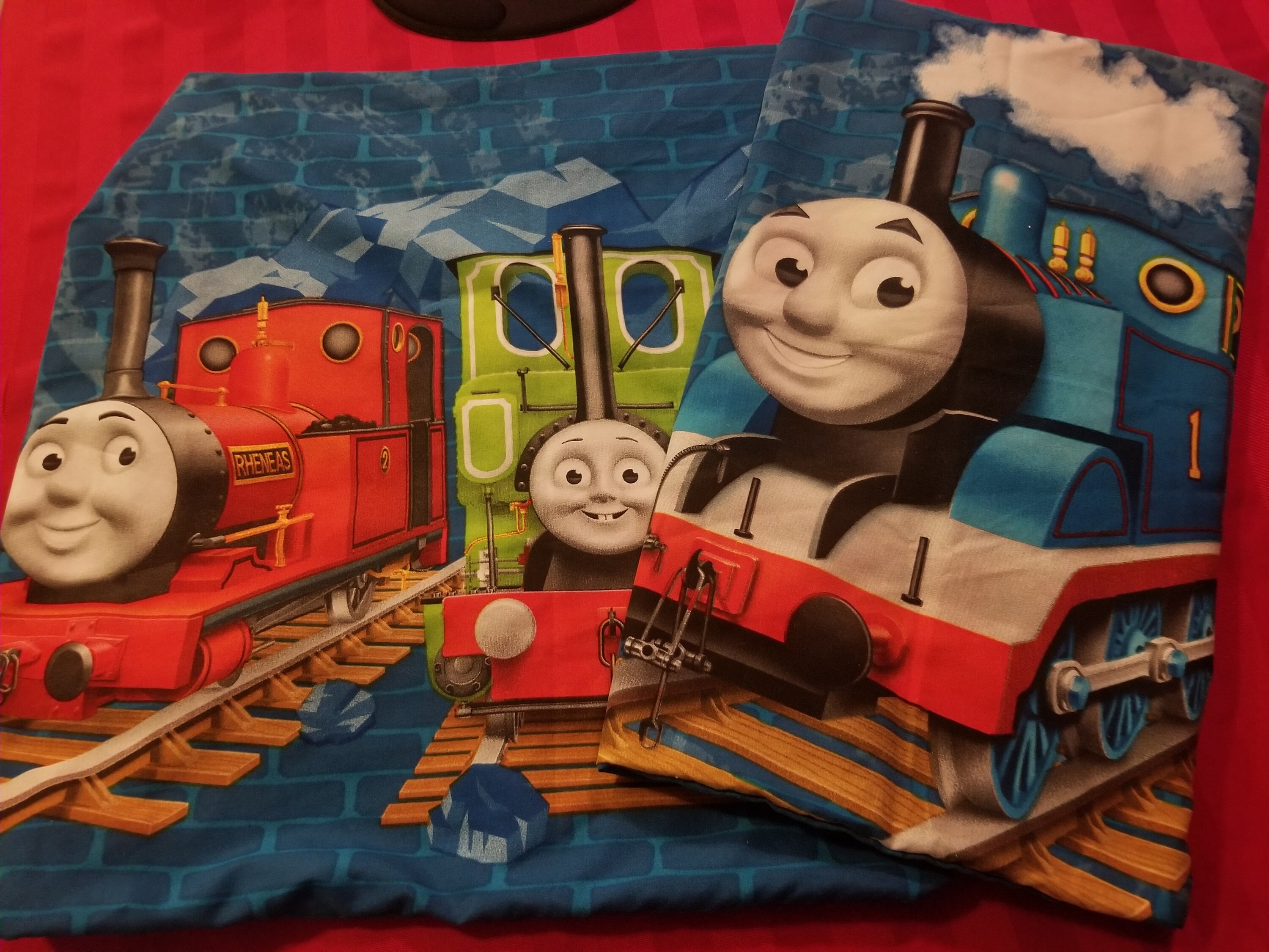 thomas the tank engine pillow case