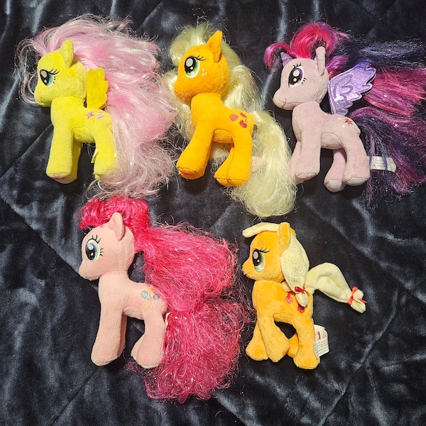 My Little Pony Plush Toy Choose Your Own! Fluttershy, Applejack, Twilight Sparkle, Pinkie Pie!