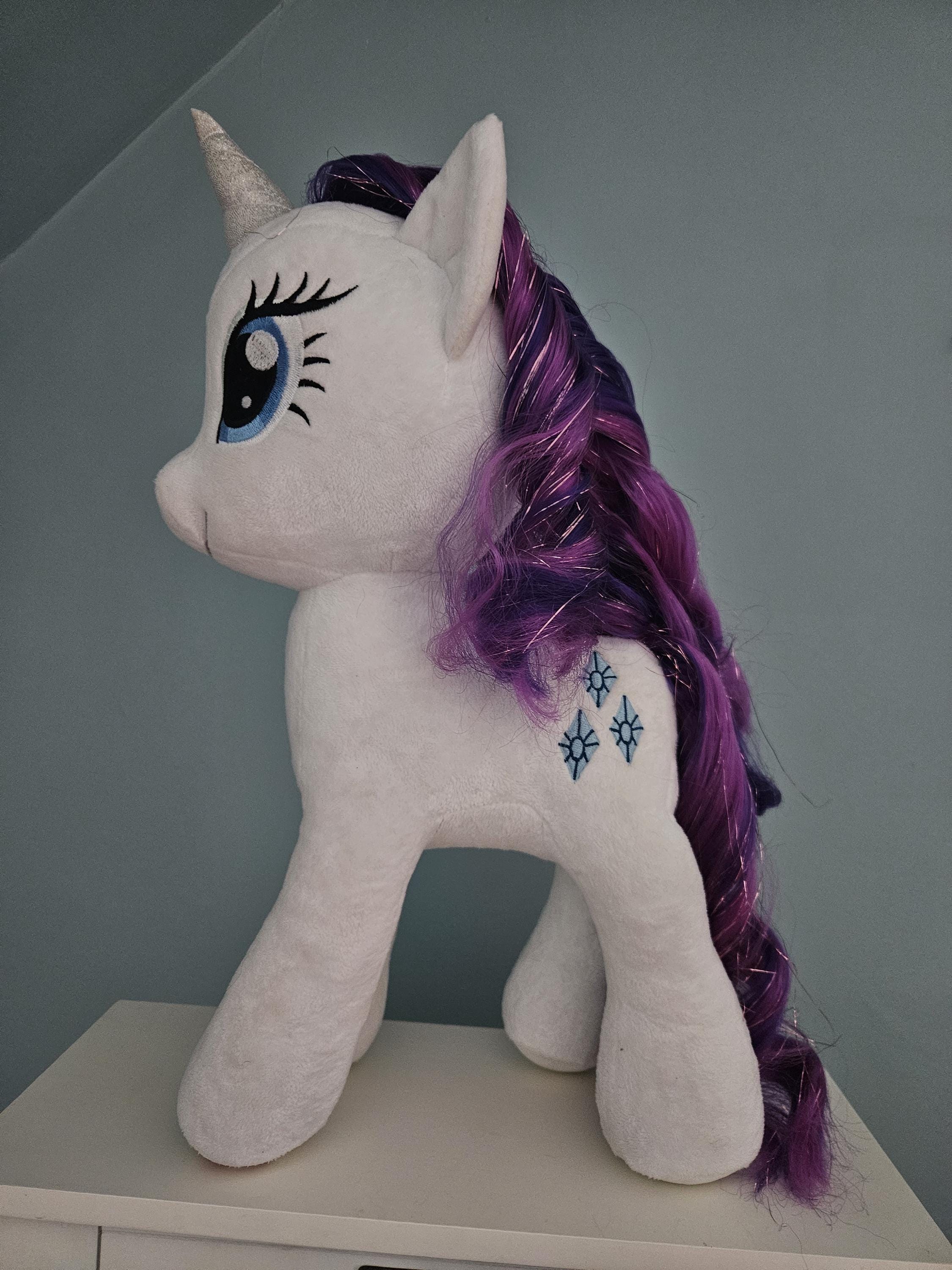 My Little Pony Rarity Plush 16 Inch LARGE Ty Sparkle - Etsy Canada