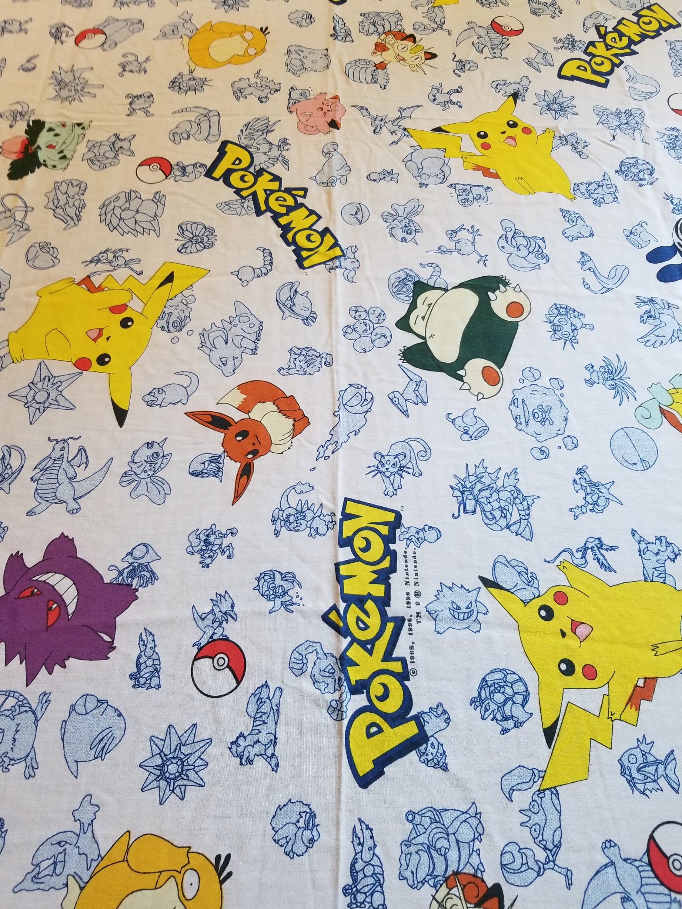 Pokemon twin flat bed sheet 1of2 | Etsy