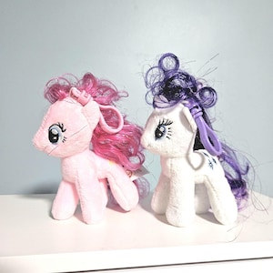 My Little Pony TY Beanie Keychain, Pinkie Pie or Rarity
