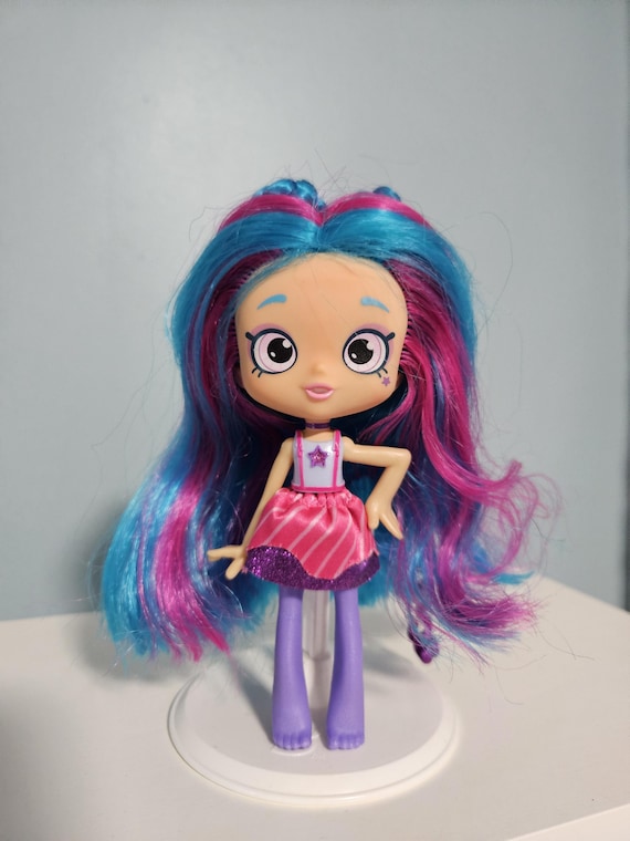 blue dress shopkin Shopkins Shoppies Super Shopper Polli Polish Doll! Age Group spring-summer-2026 Size:24M Women's Linen A-Line Belted Navy blue