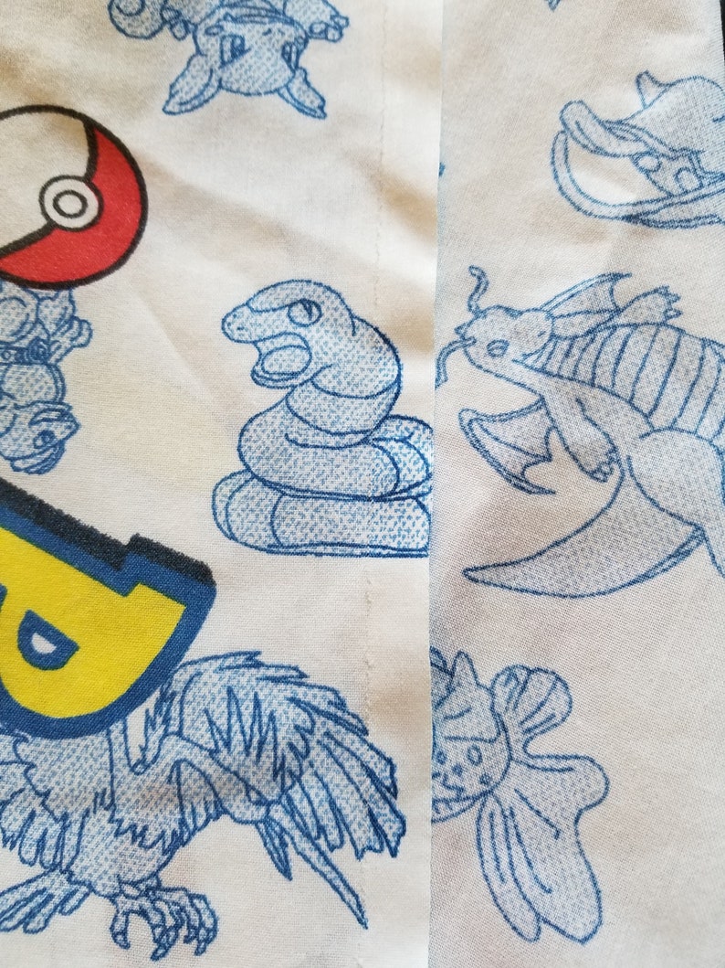 Pokemon Twin Flat Bed Sheet 2of2 Etsy