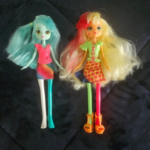 My Little Pony Equestria Girls G4 Rainbow Rocks Lyra Heartstrings and Apple Jack Choose your own!