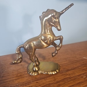 Vintage Brass Unicorn