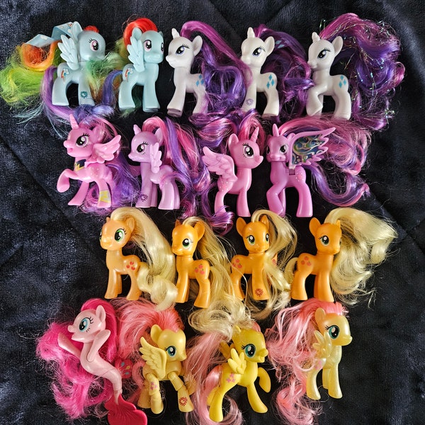 My Little Pony G4 Rainbow Dash, Rarity, Twilight Sparkle, Applejack, Pinkie Pie, Fluttershy, Sparkle Pick Your Own!