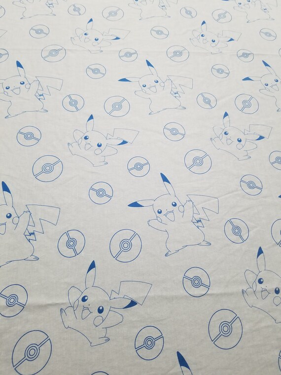 Pikachu Pokemon Twin Flat Sheet | Etsy