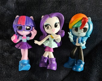 My Little Pony Equestria Girls Minis 3 inch figures! Twilight Sparkle, Rarity, Rainbow Dash! Choose your own!