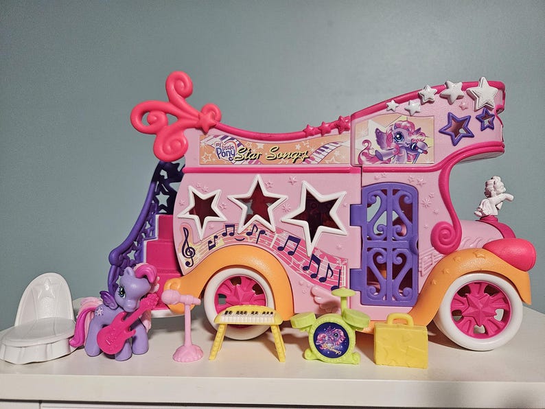 My Little Pony Ponyville Star Song's Stageshow Bus - Etsy