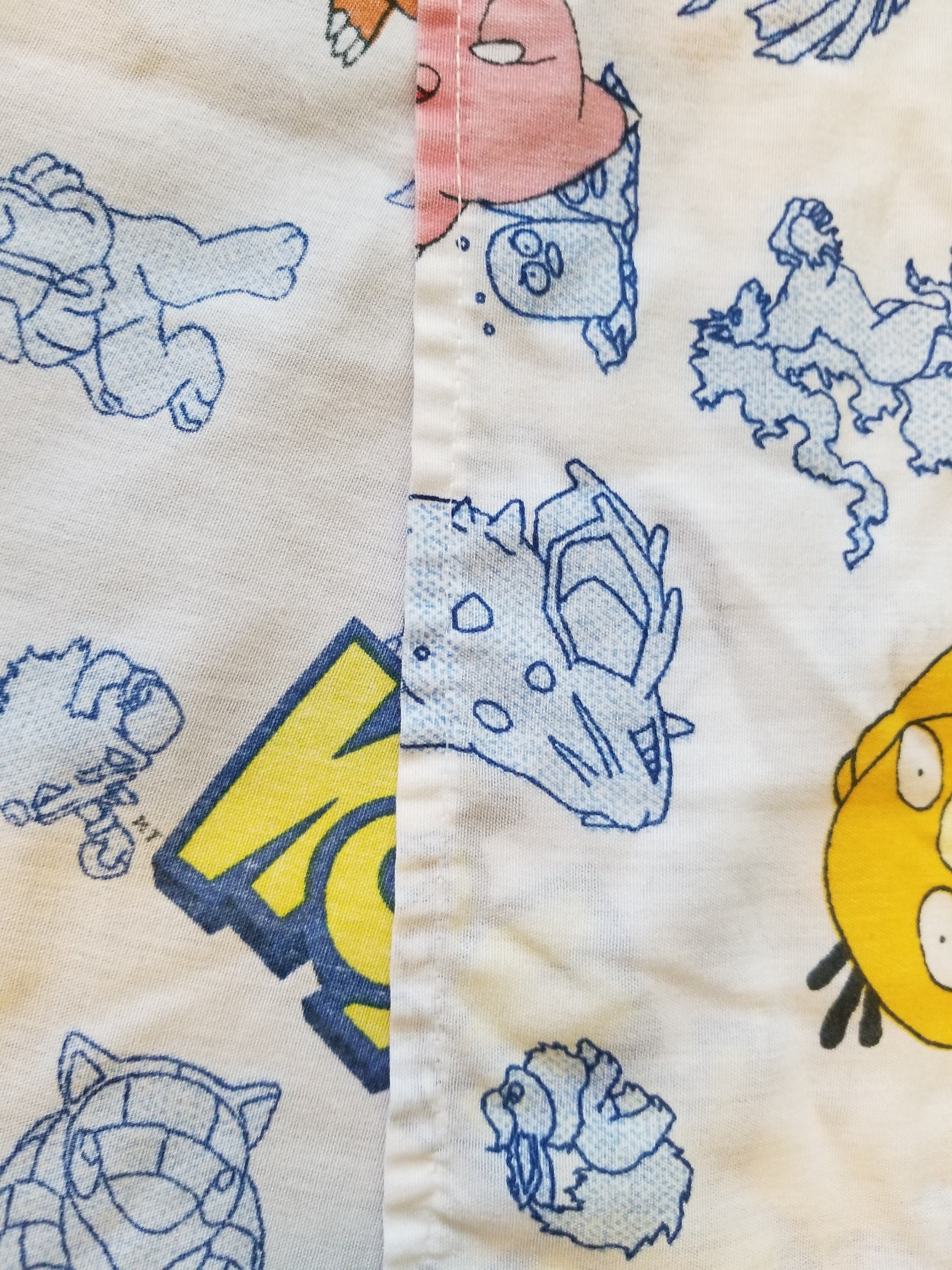 Pokemon twin flat bed sheet 1of2 Etsy