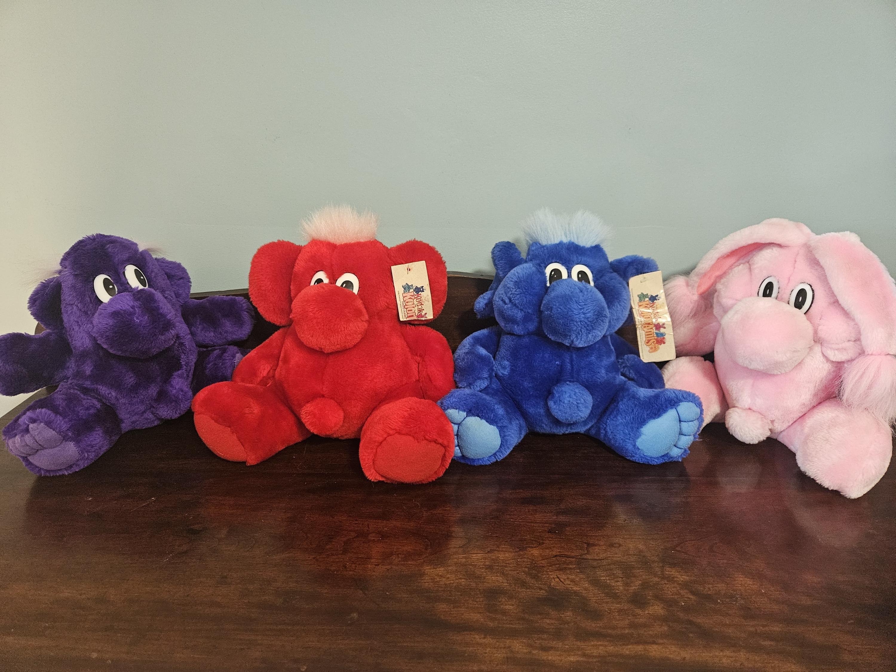 Vintage Kodak Kolorkins Fantasy Creatures Plushies- Choose Your