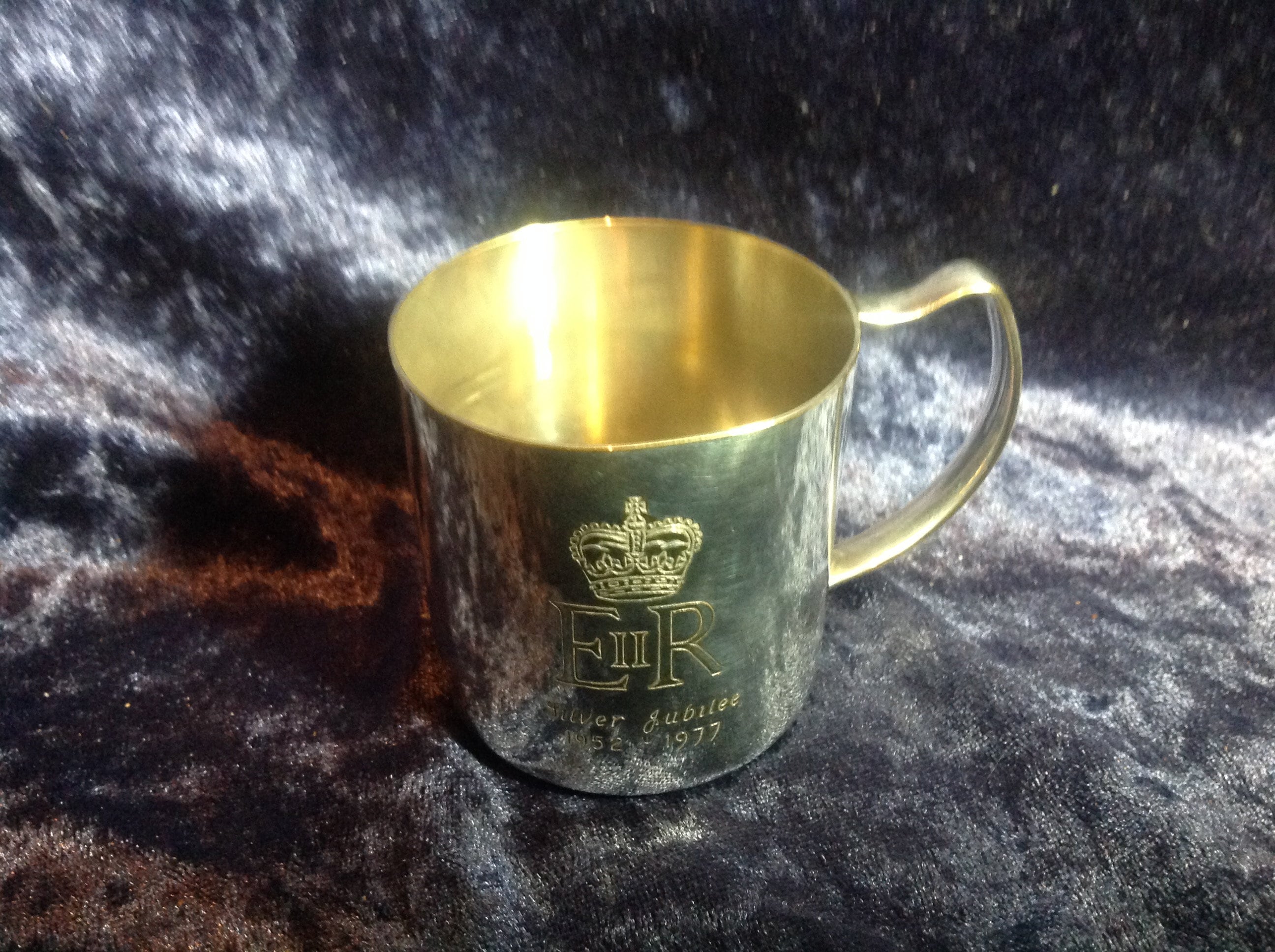 Silver Plate Silver Jubilee 1952 1977 Mug Etsy