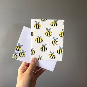 Hommel aquarel notitiekaart Wenskaart met optie om persoonlijk bericht toe te voegen en naar ontvanger te verzenden
