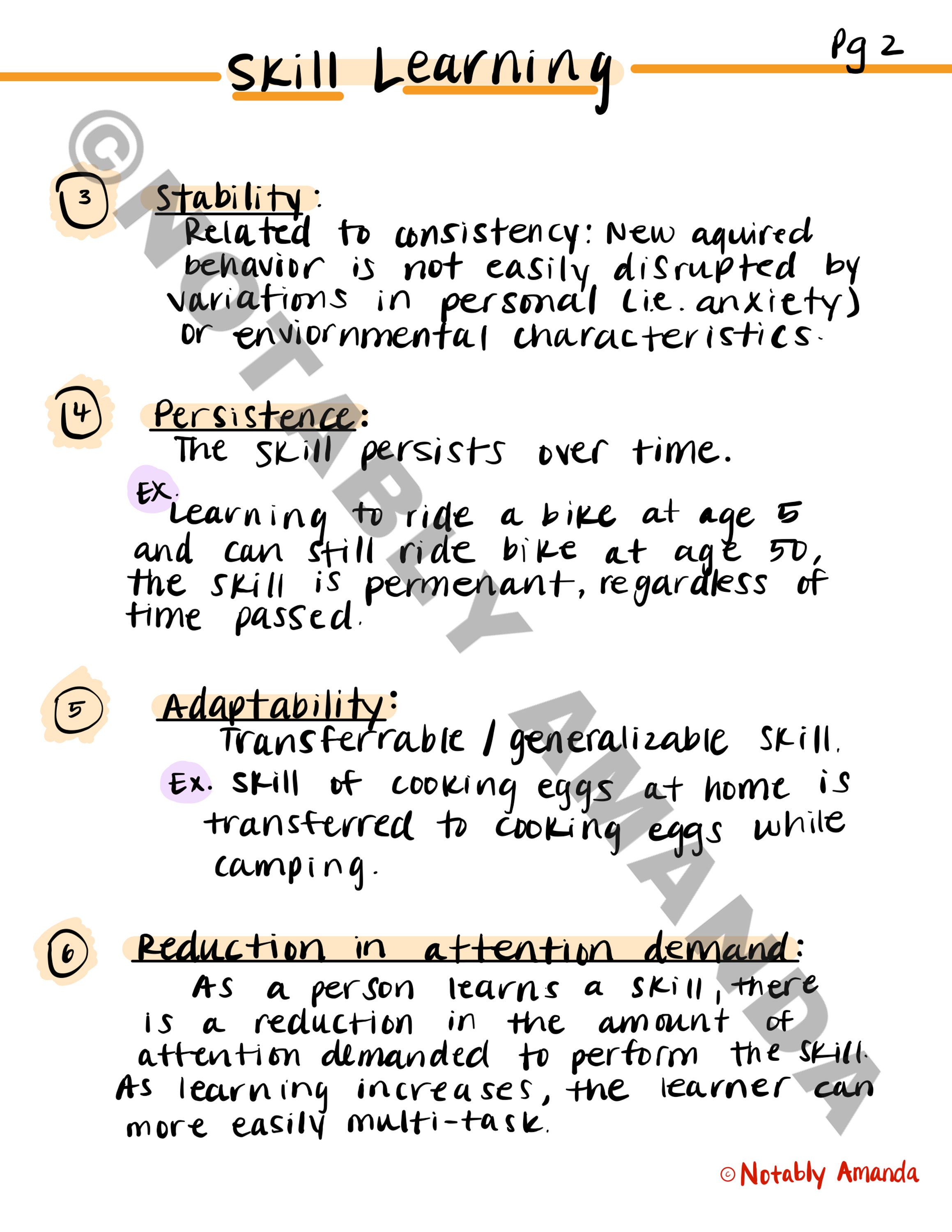 Skill Notes Skill Learning PRINTABLE Notes - Etsy