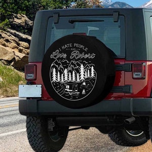 Personalized Tire Cover w Name, Custom Tyre Cover for New Car, Spare Tire Cover for Jeep/Camper/SUV, Fully Printed Tyre Cover, Gift for Dad