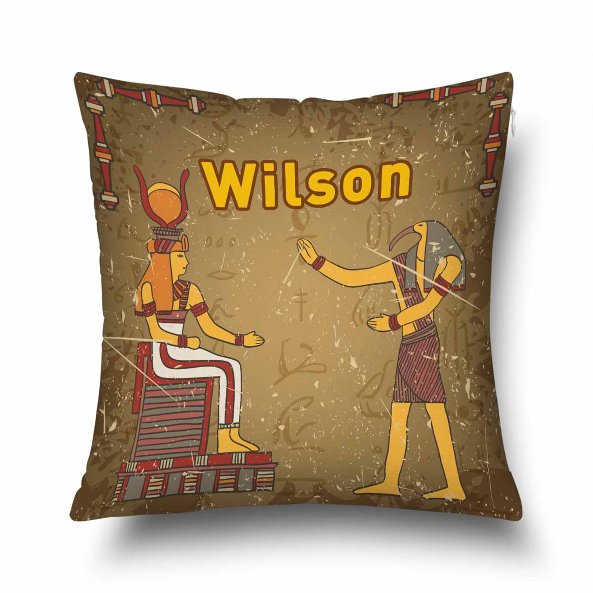 Egyptian Pharaoh Pillowcase Egyptian Decorative Pillow Throw Etsy