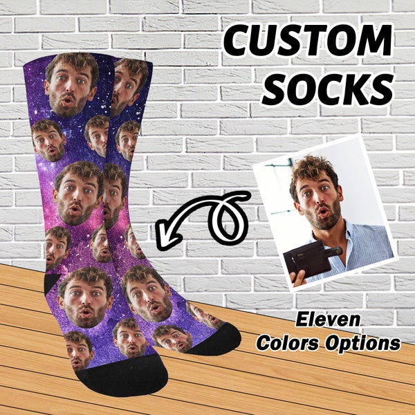 Customized Face Socks, Custom Socks Gift for Women and Men,  Face on Socks,  Funny Photo Face Socks, Customized Funny Gift, Gift for him/her