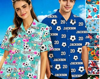 Custom Ball Hawaiian Shirts: Personalized Name and Number, Photo Ball Button Up Shirt