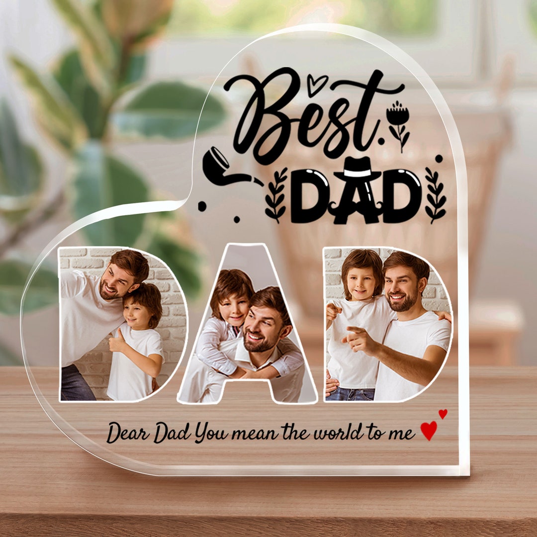 Personalized Father Acrylic Plaque - Gift Idea For Father's Day - Dad Thanks For Sharing Your DNA main image 1